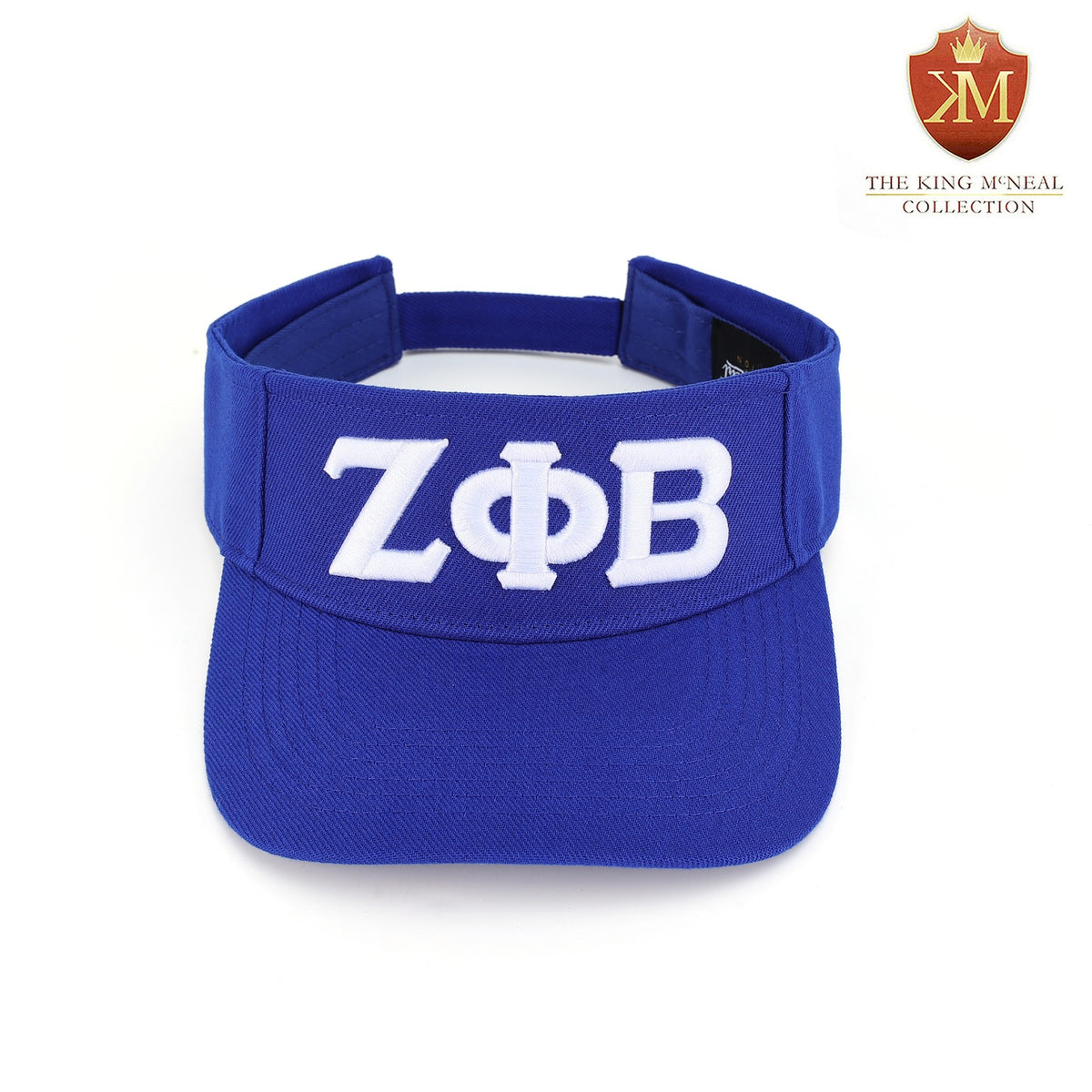 Zeta Blue Letters Visor Hat