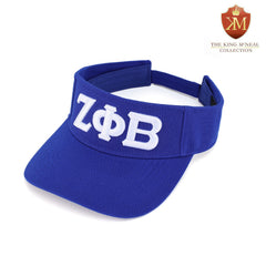 Zeta Blue Letters Visor Hat