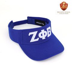 Zeta Blue Letters Visor Hat