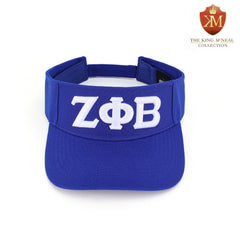 Zeta Blue Letters Visor Hat