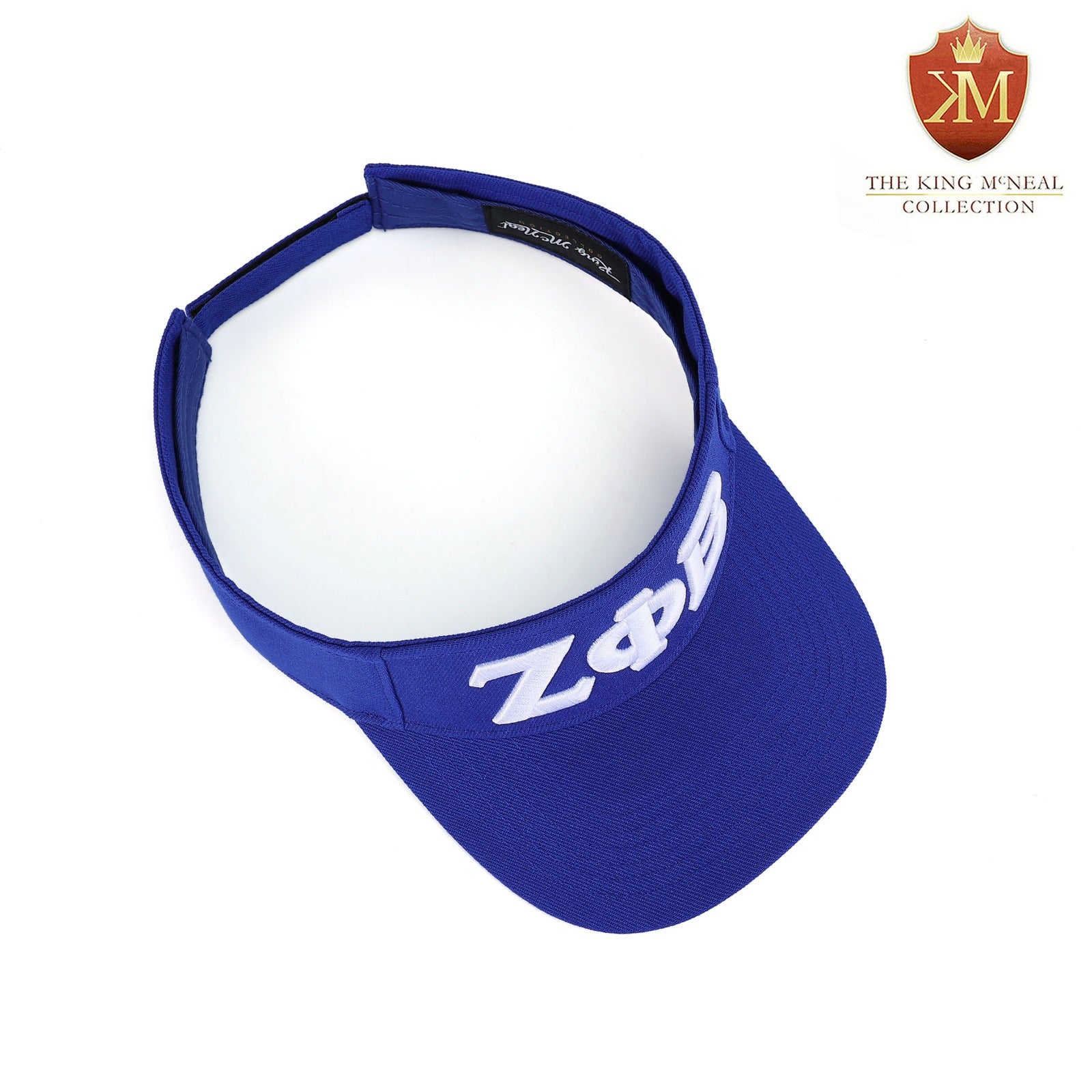 Zeta Blue Letters Visor Hat