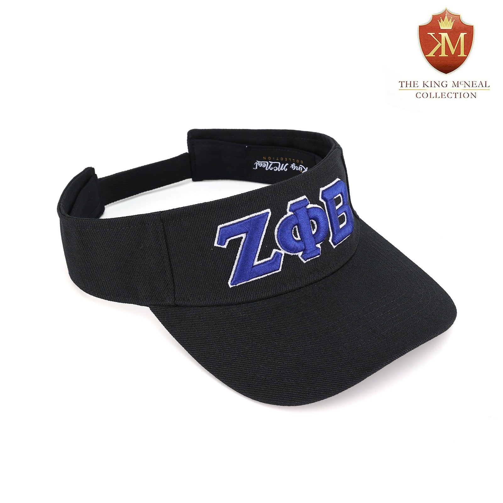 Zeta Black Letters Visor Hat