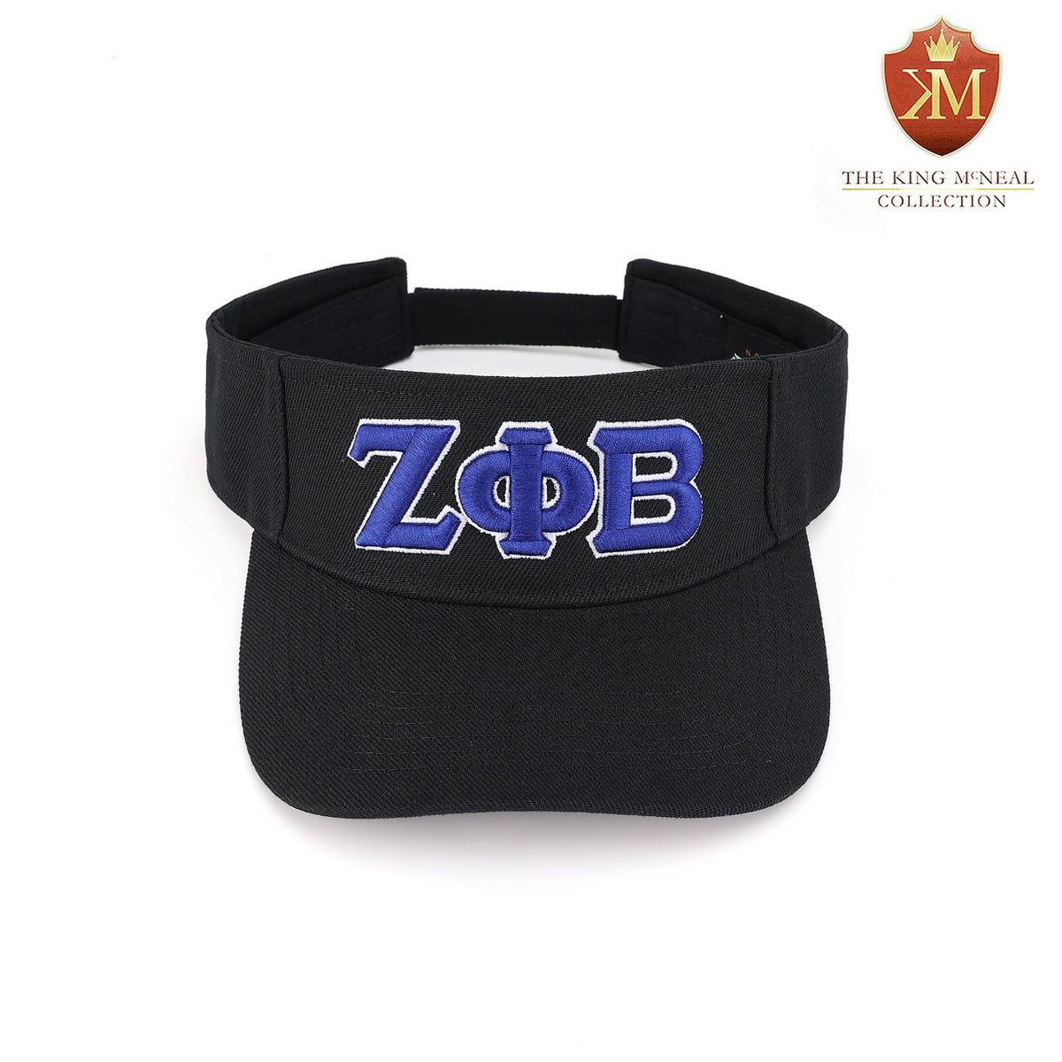 Zeta Black Letters Visor Hat