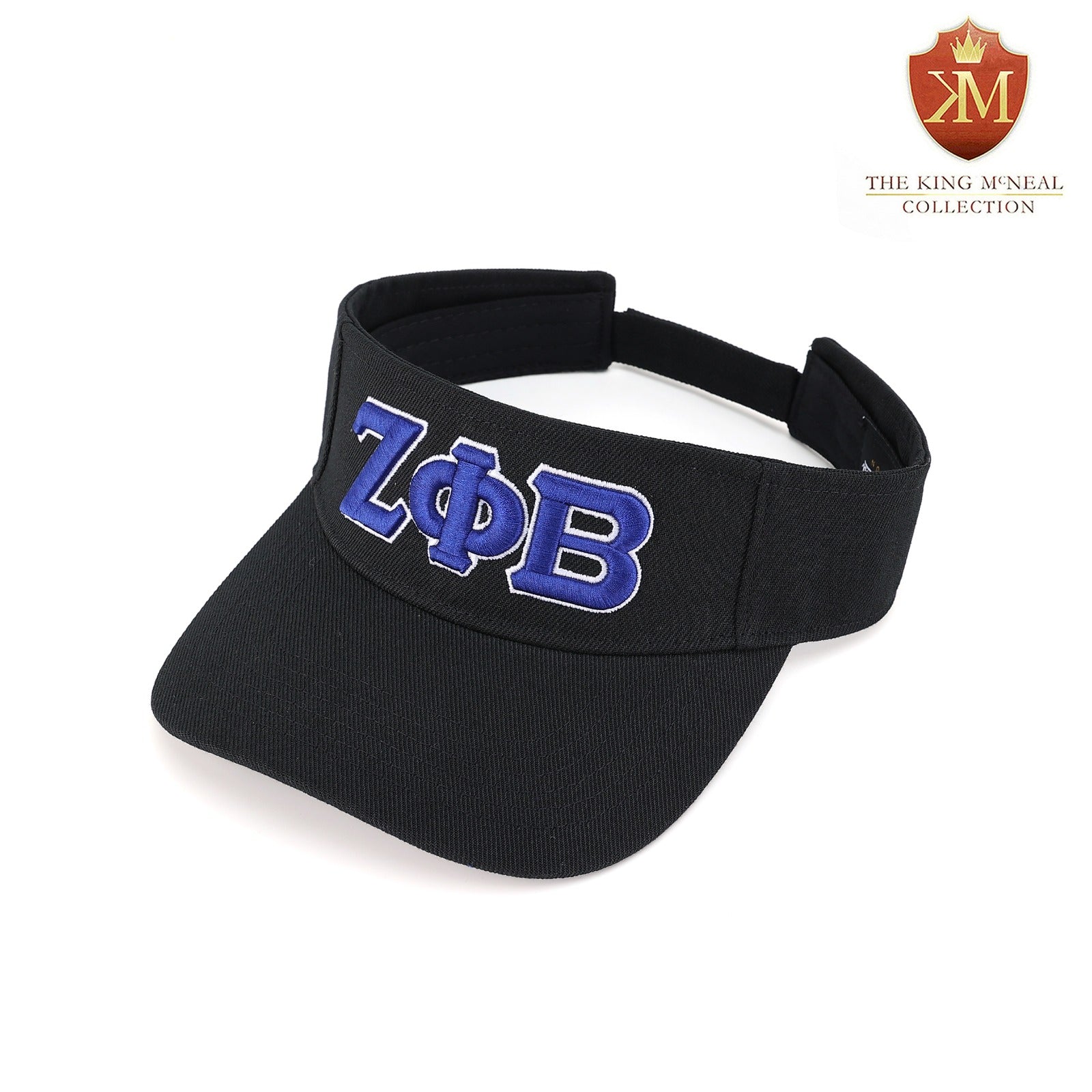 Zeta Black Letters Visor Hat
