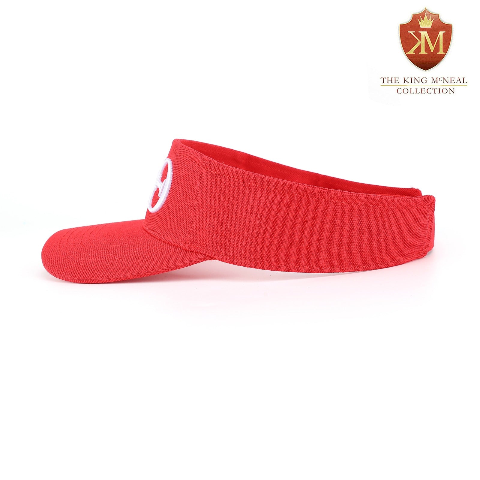 Delta Red Letters Visor Hat