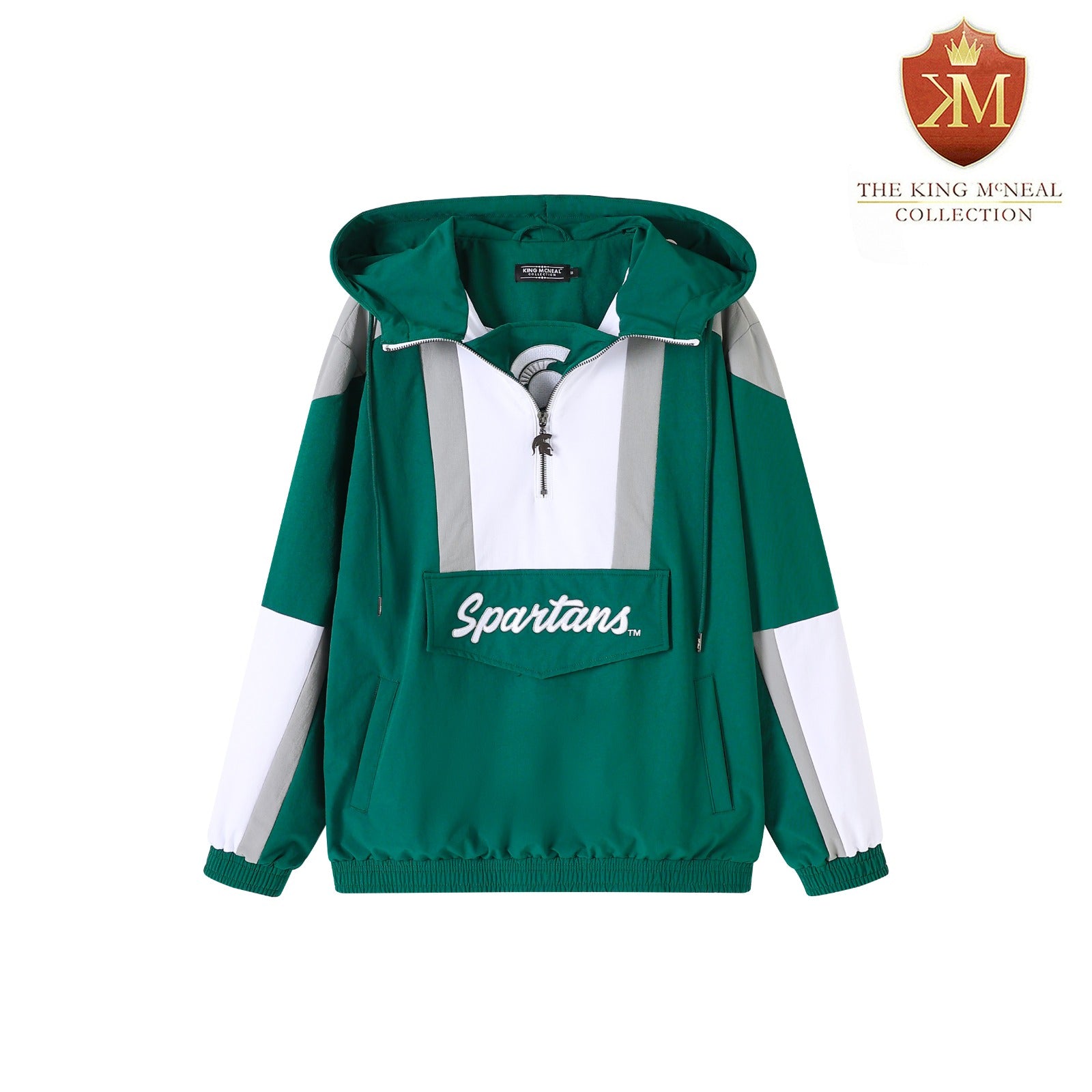 Michigan State Green Windbreaker Tech Pullover