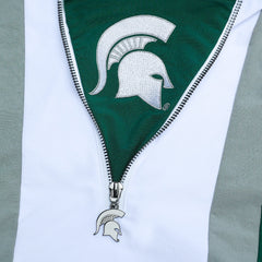 Michigan State Green Windbreaker Tech Pullover