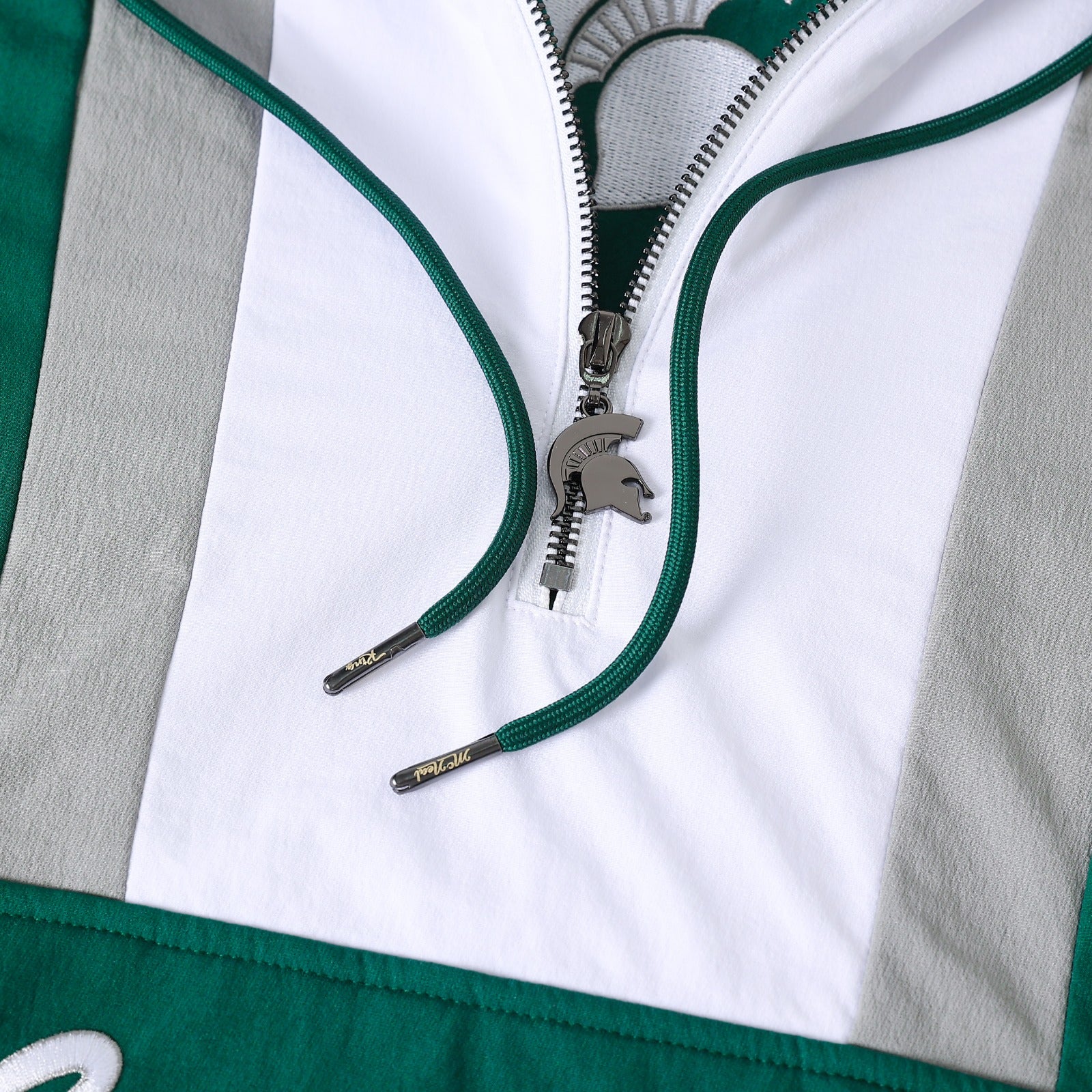 Michigan State Green Windbreaker Tech Pullover