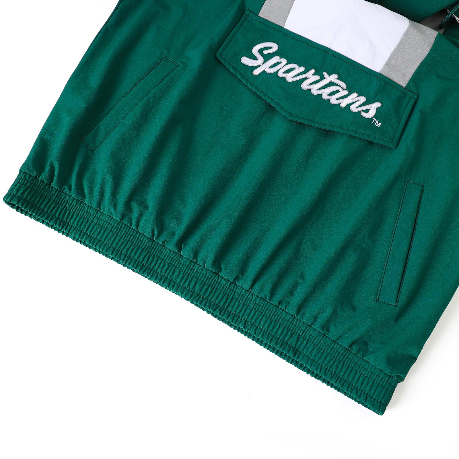 Michigan State Green Windbreaker Tech Pullover