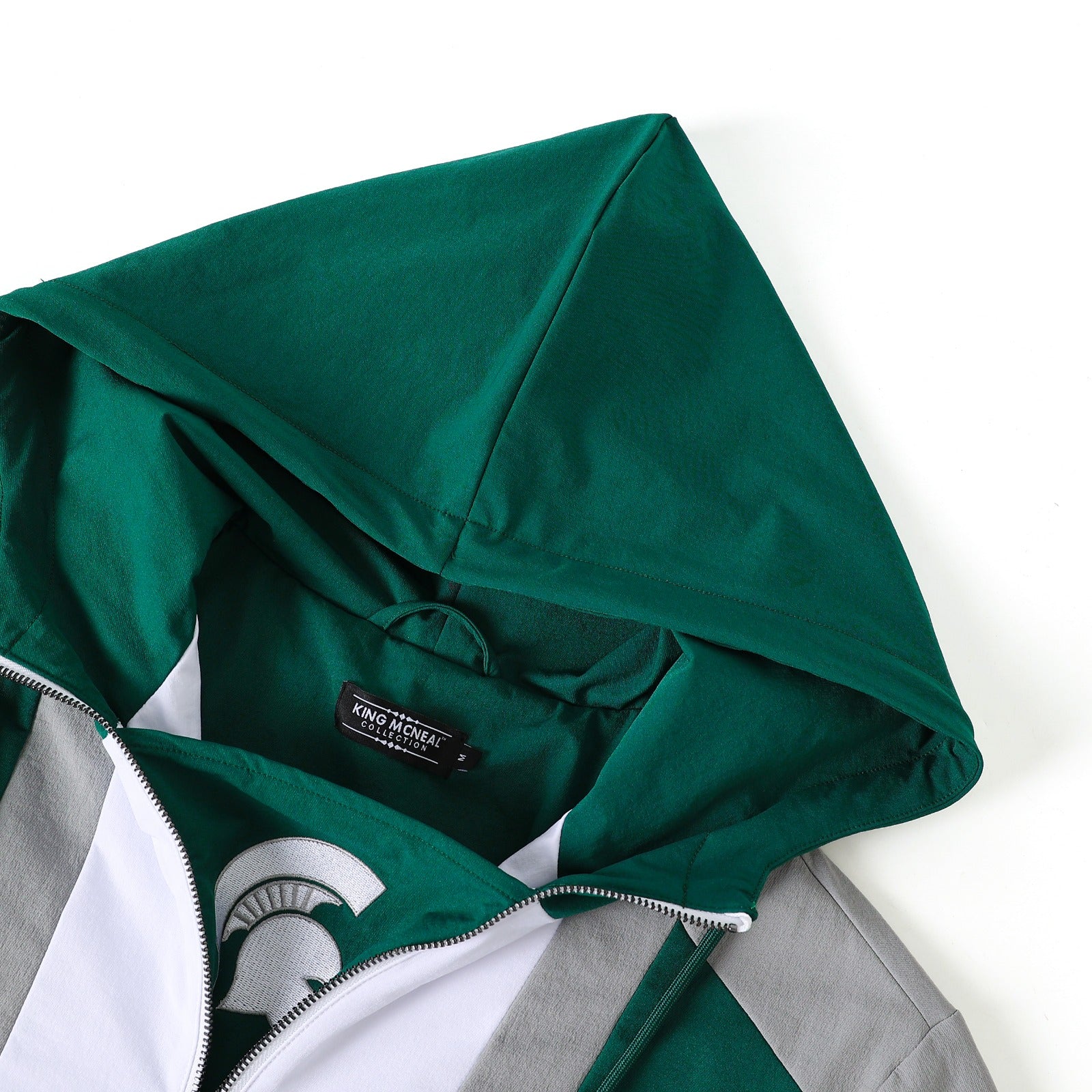 Michigan State Green Windbreaker Tech Pullover