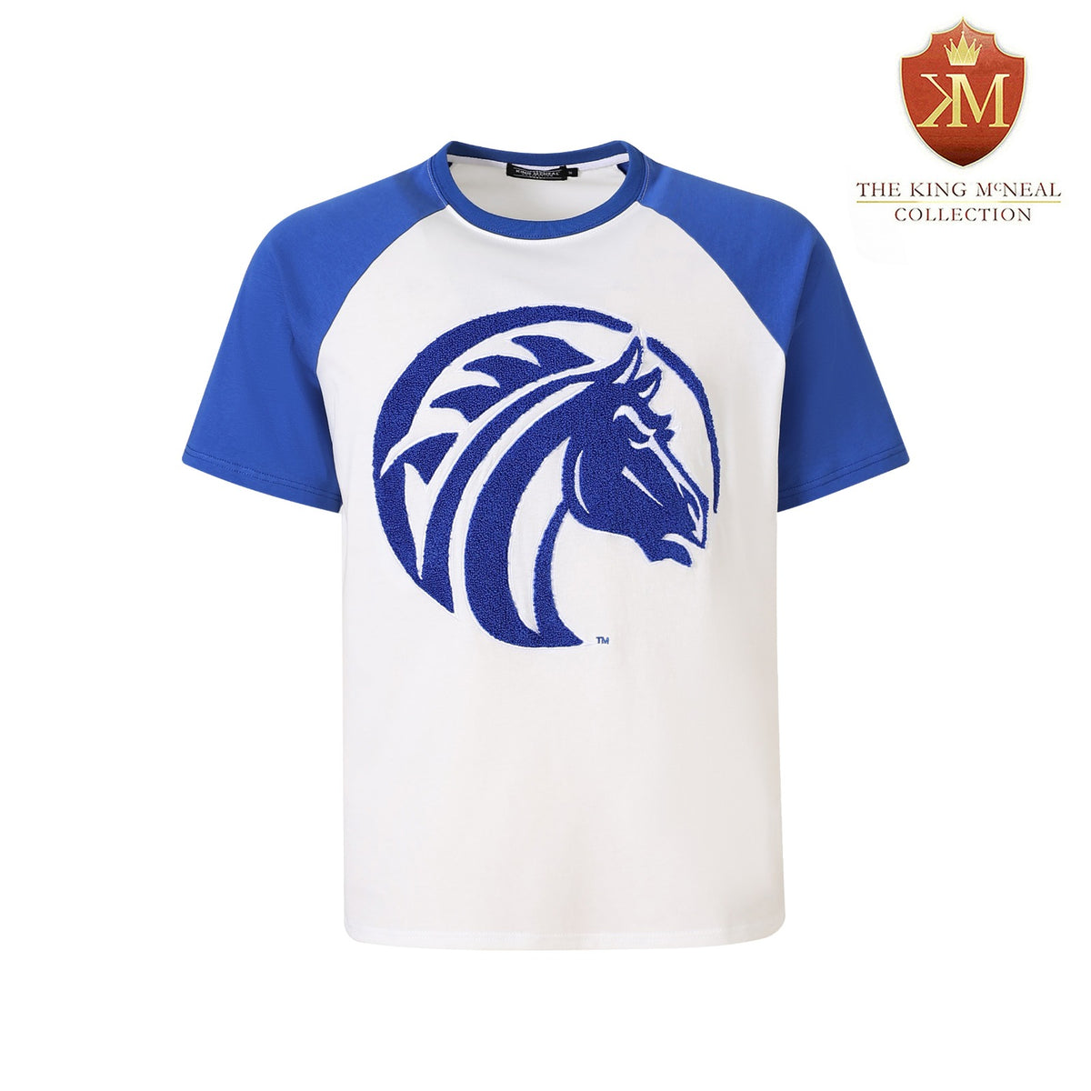 Fayetteville State White Premium Chenille Raglan Shirt