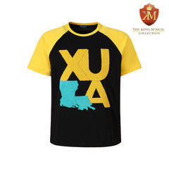 Xavier University (Louisiana) Black Premium Chenille Raglan Shirt