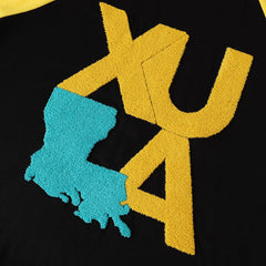 Xavier University (Louisiana) Black Premium Chenille Raglan Shirt