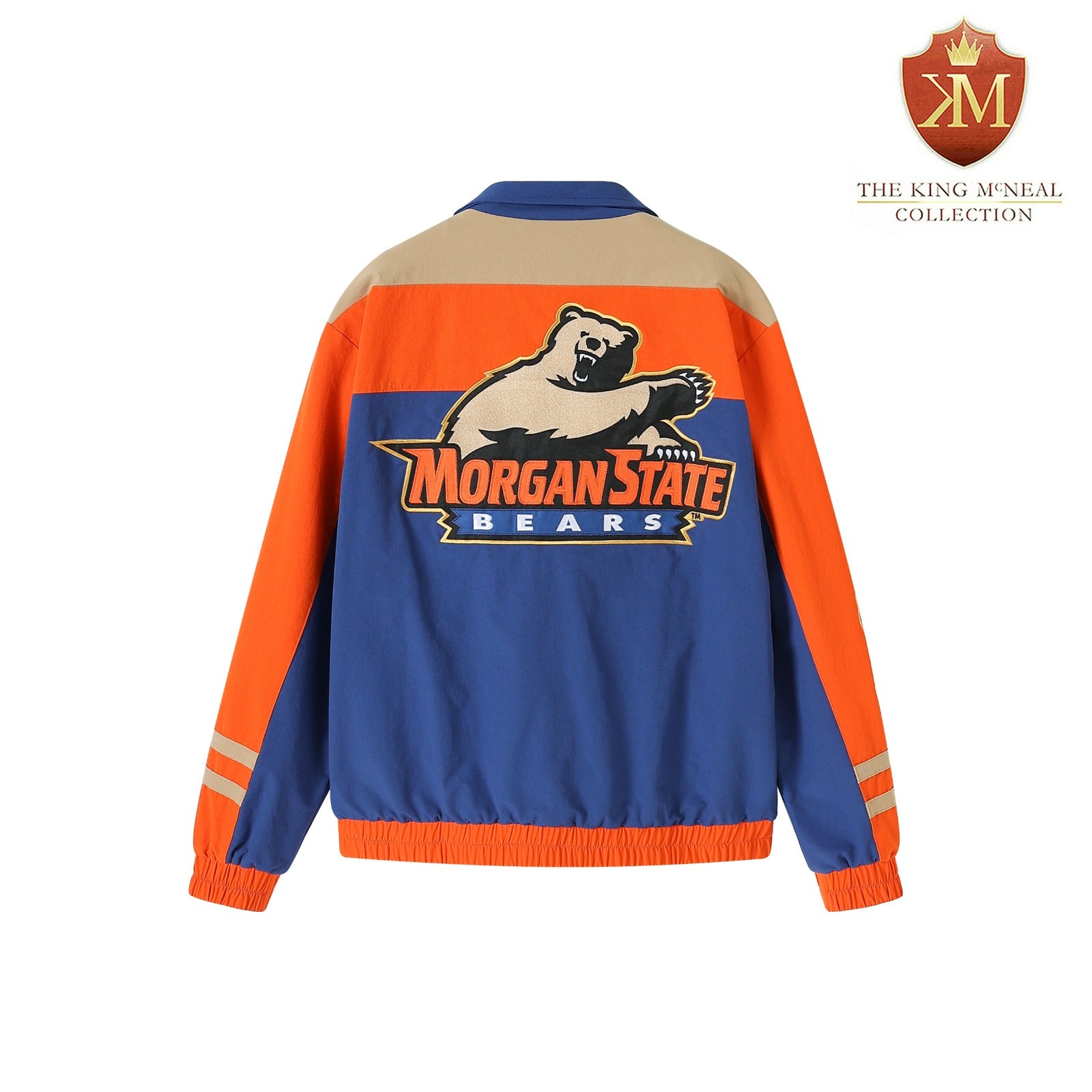 Morgan State Blue Full Zip Windbreaker Tech