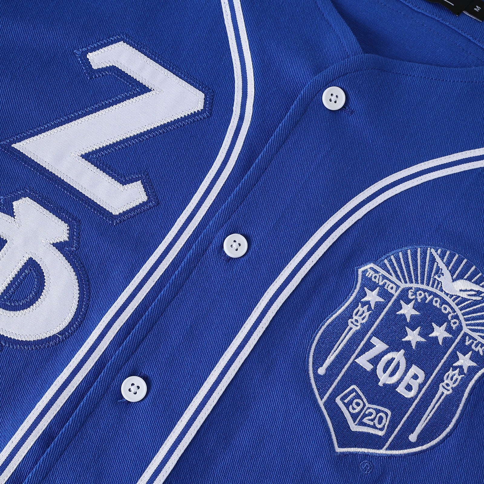 Zeta Blue Baseball Jersey