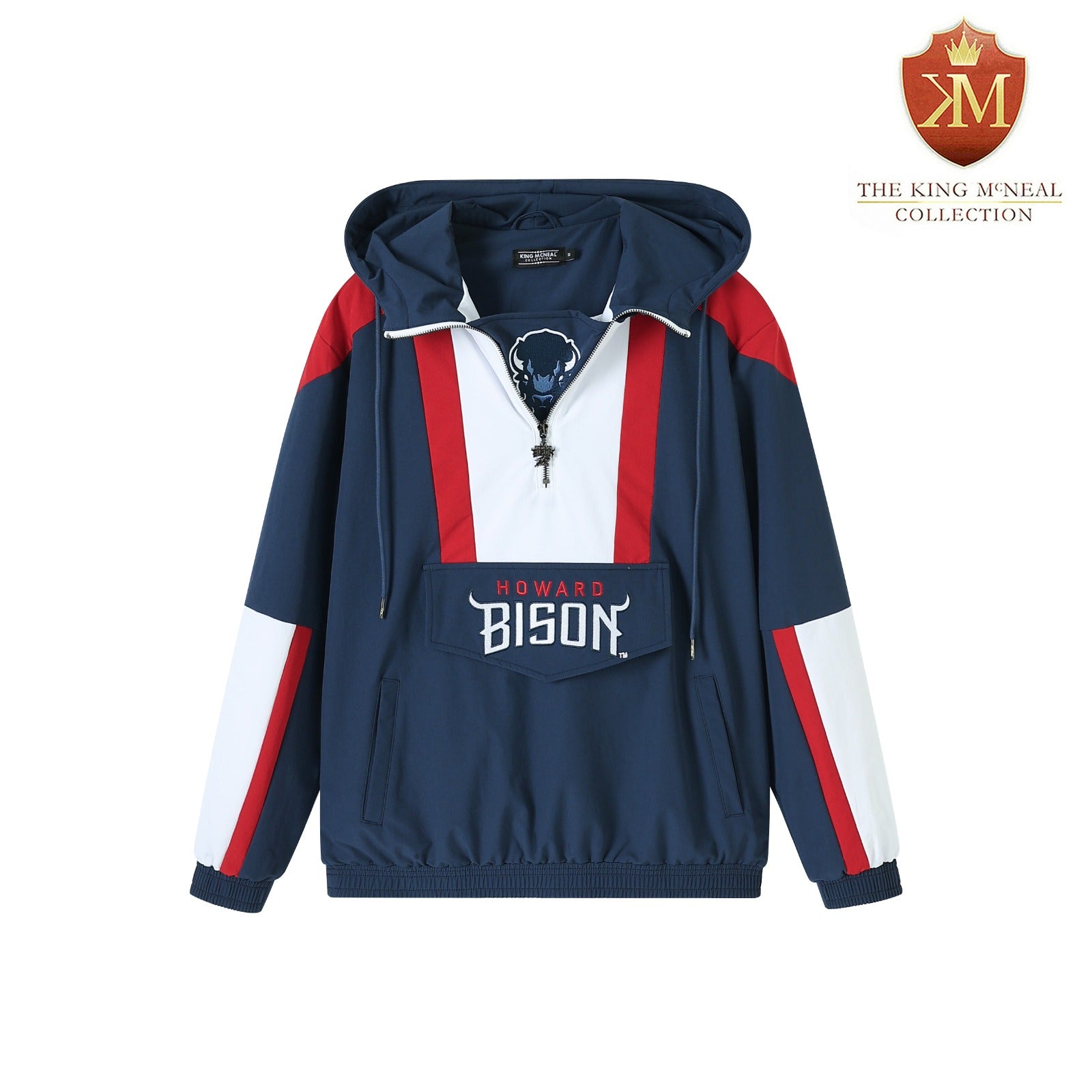 Howard University Blue Windbreaker Tech Pullover