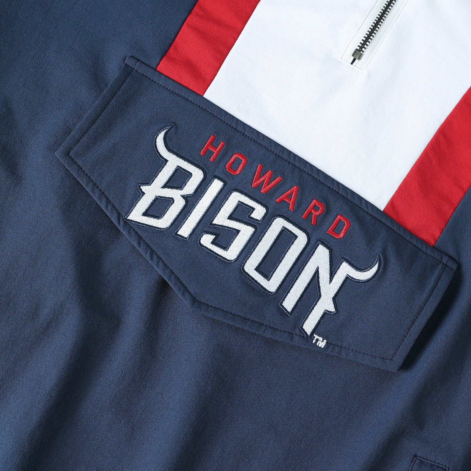 Howard University Blue Windbreaker Tech Pullover