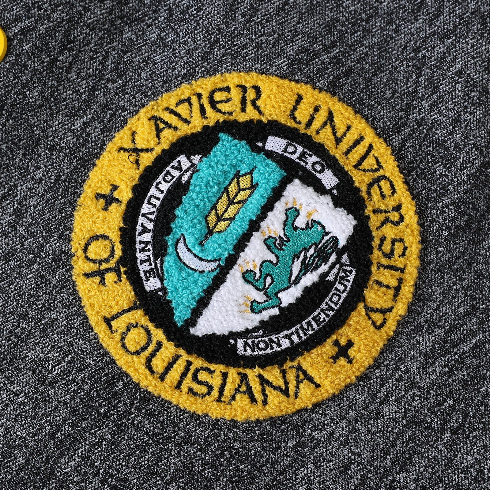 Xavier University (Louisiana) Black Denim Bomber Jacket