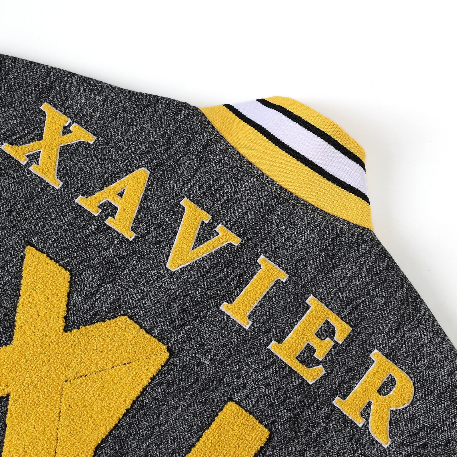 Xavier University (Louisiana) Black Denim Bomber Jacket
