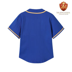 SGRHO Blue Button-Up Baseball Jersey