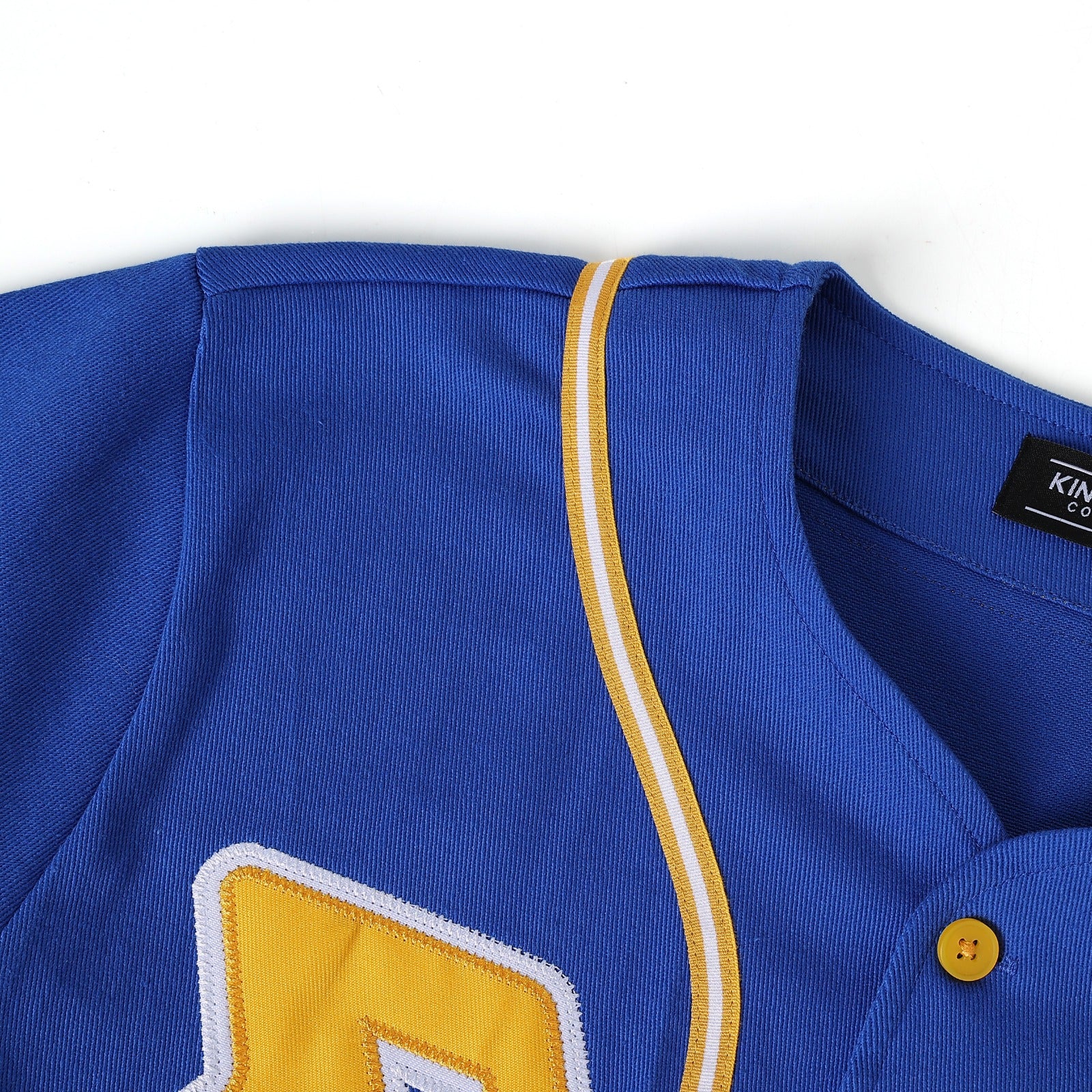 SGRHO Blue Button-Up Baseball Jersey