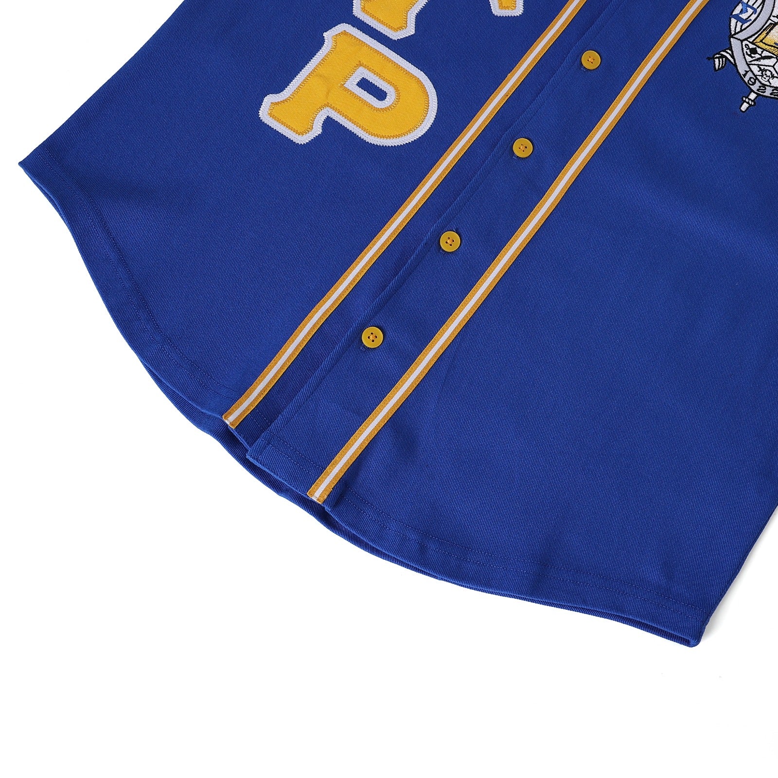 SGRHO Blue Button-Up Baseball Jersey