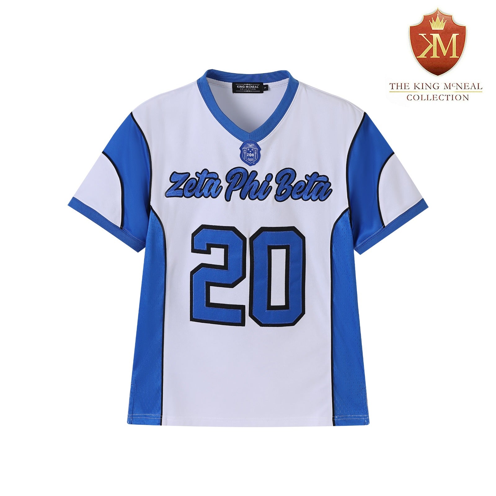 Zeta White Football Jersey II