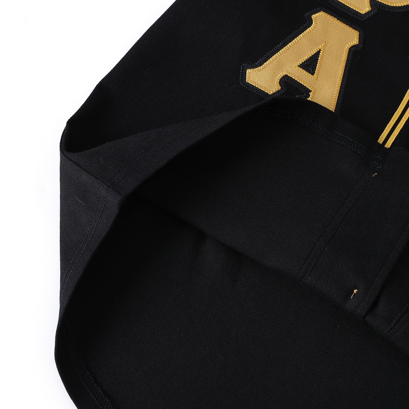 Alpha Black Button-Up Baseball Jersey