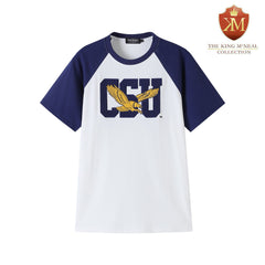 Coppin State White Premium Chenille Raglan Shirt
