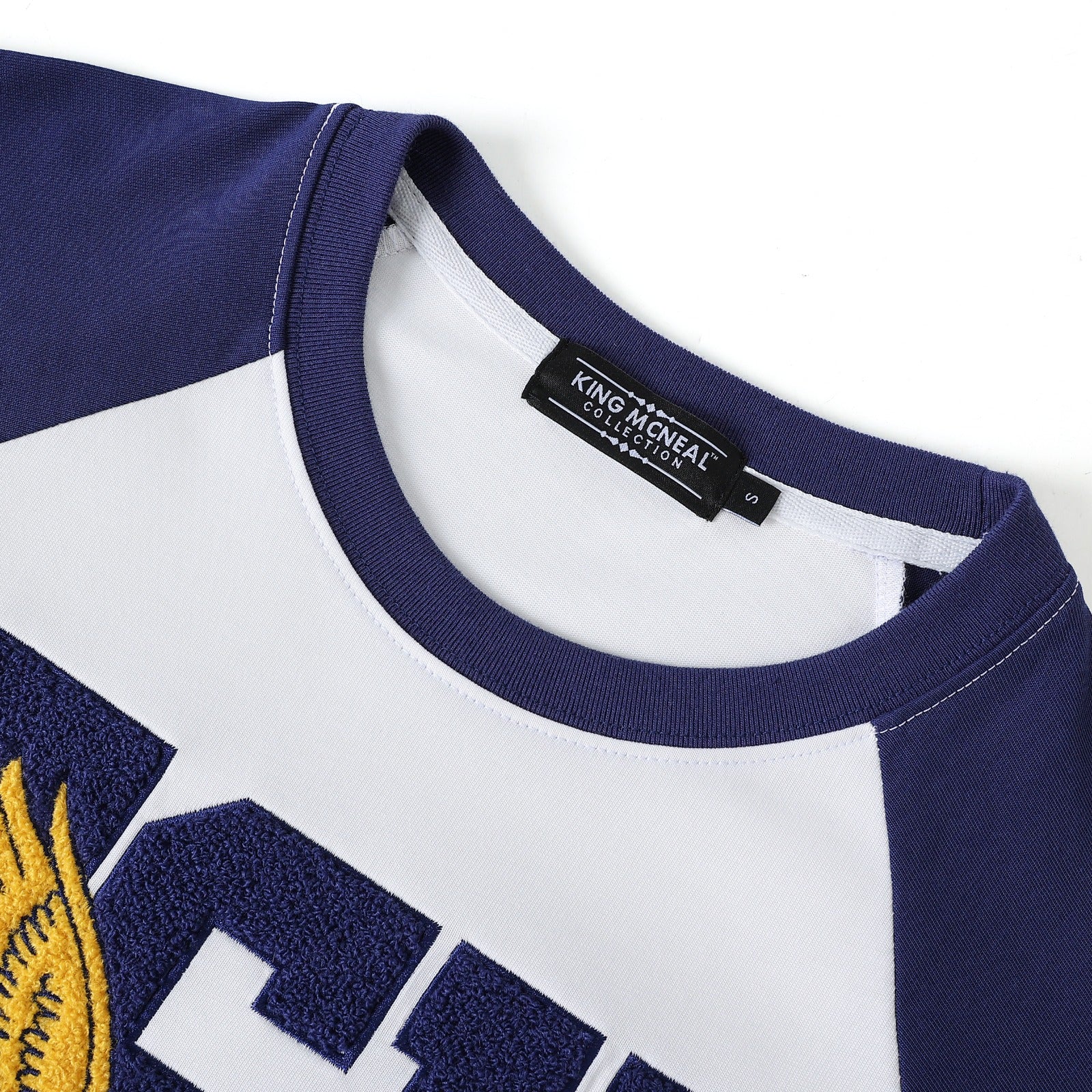 Coppin State White Premium Chenille Raglan Shirt