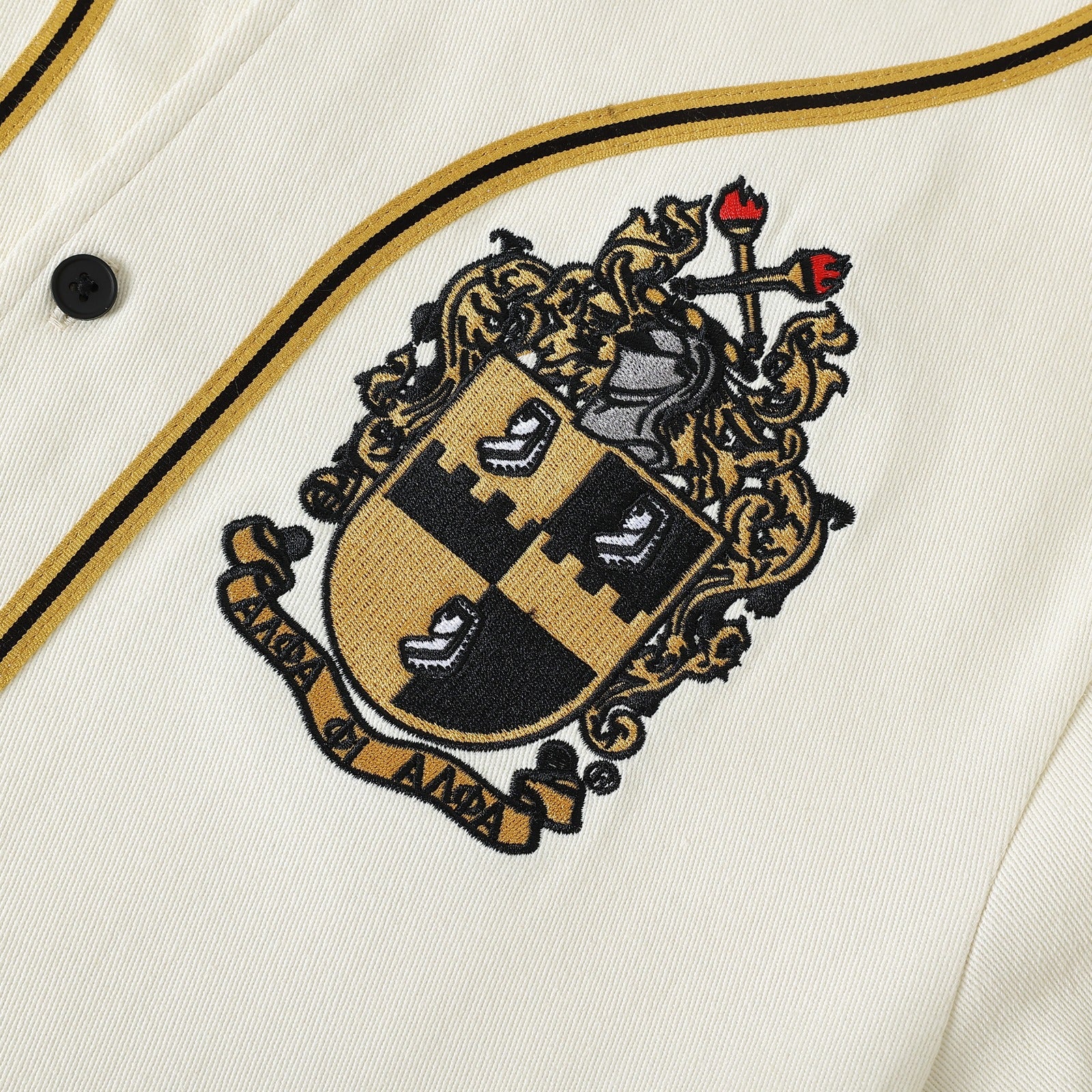 Alpha Neutral Button-Up Baseball Jersey