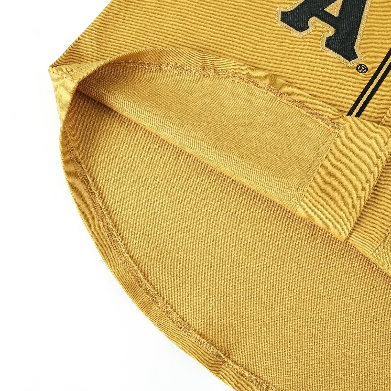 Alpha Old Gold Button-Up Baseball Jersey