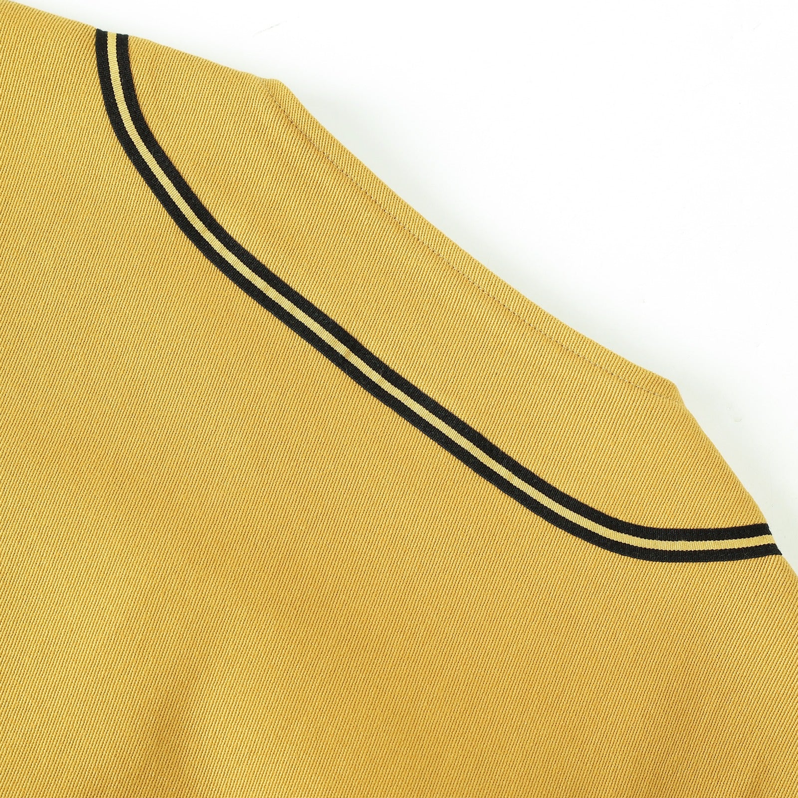 Alpha Old Gold Button-Up Baseball Jersey