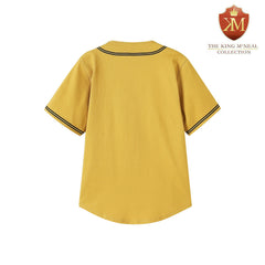 Alpha Old Gold Button-Up Baseball Jersey