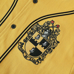 Alpha Old Gold Button-Up Baseball Jersey