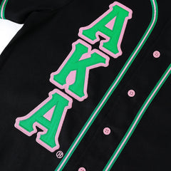 AKA Black Baseball Jersey