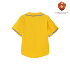 SGRHO Gold Button-Up Baseball Jersey