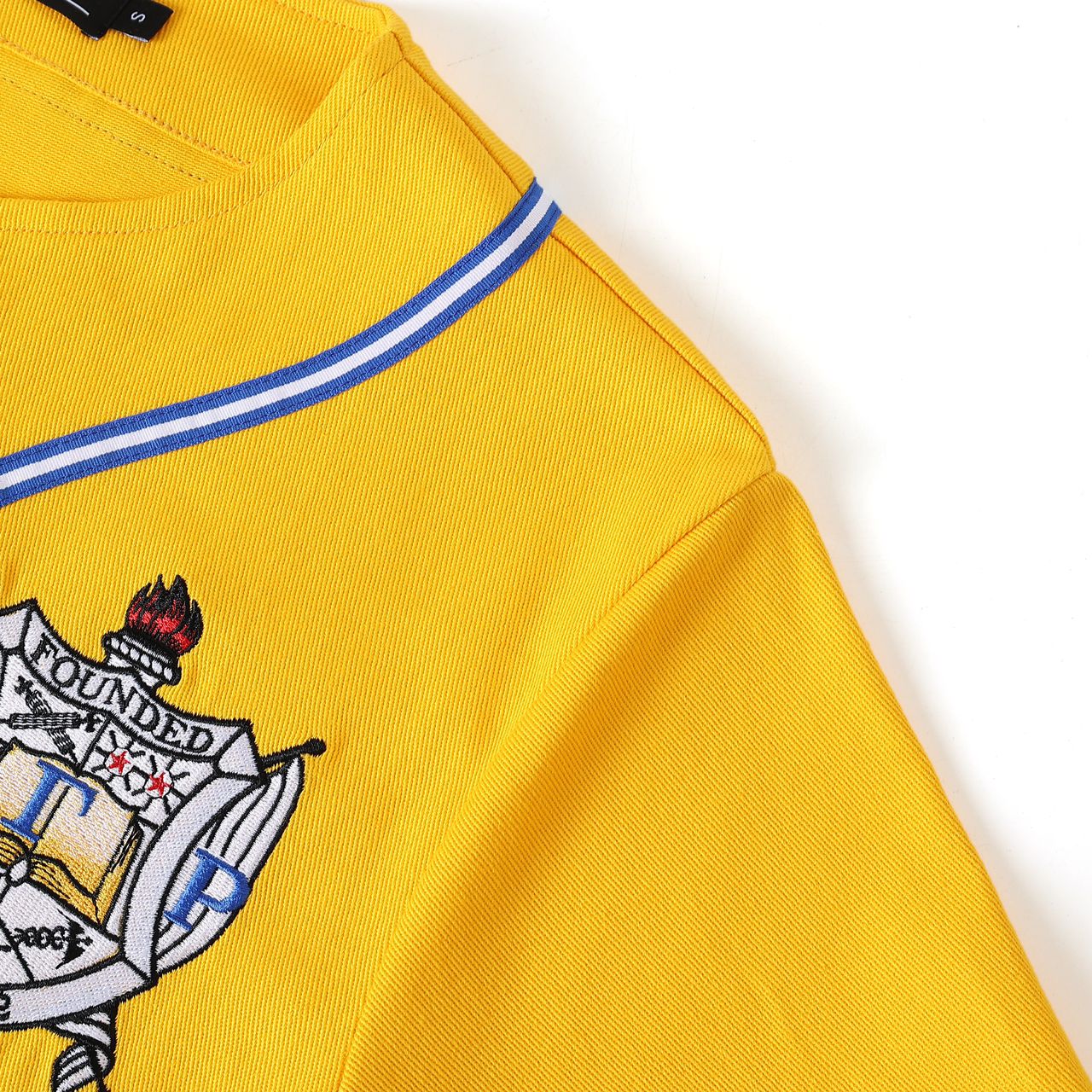 SGRHO Gold Button-Up Baseball Jersey