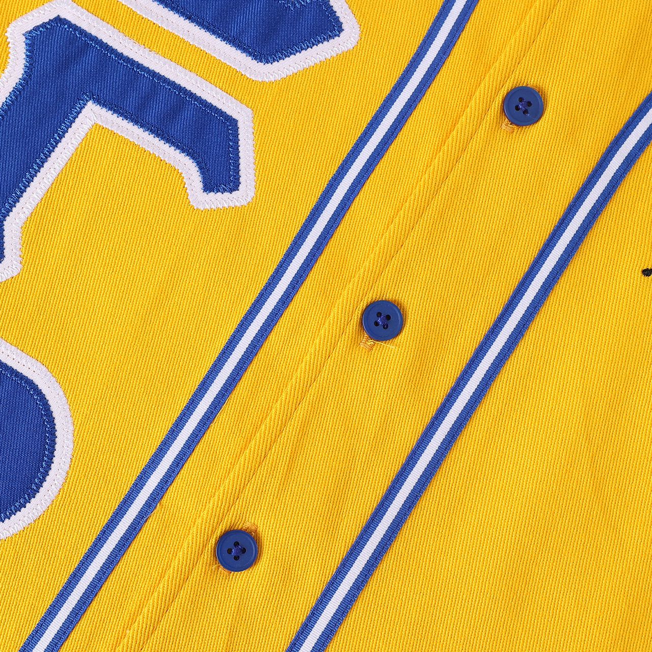 SGRHO Gold Button-Up Baseball Jersey