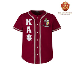 Kappa Crimson Button Up Baseball Jersey