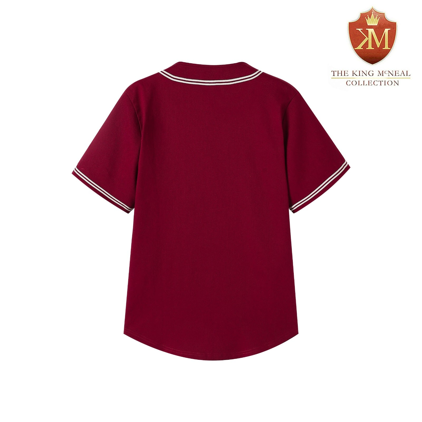 Kappa Crimson Button Up Baseball Jersey