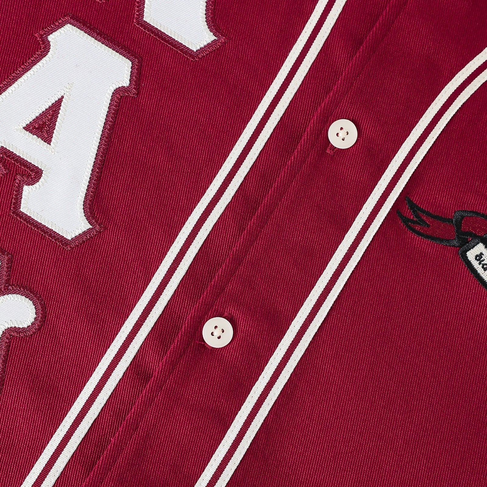 Kappa Crimson Button Up Baseball Jersey