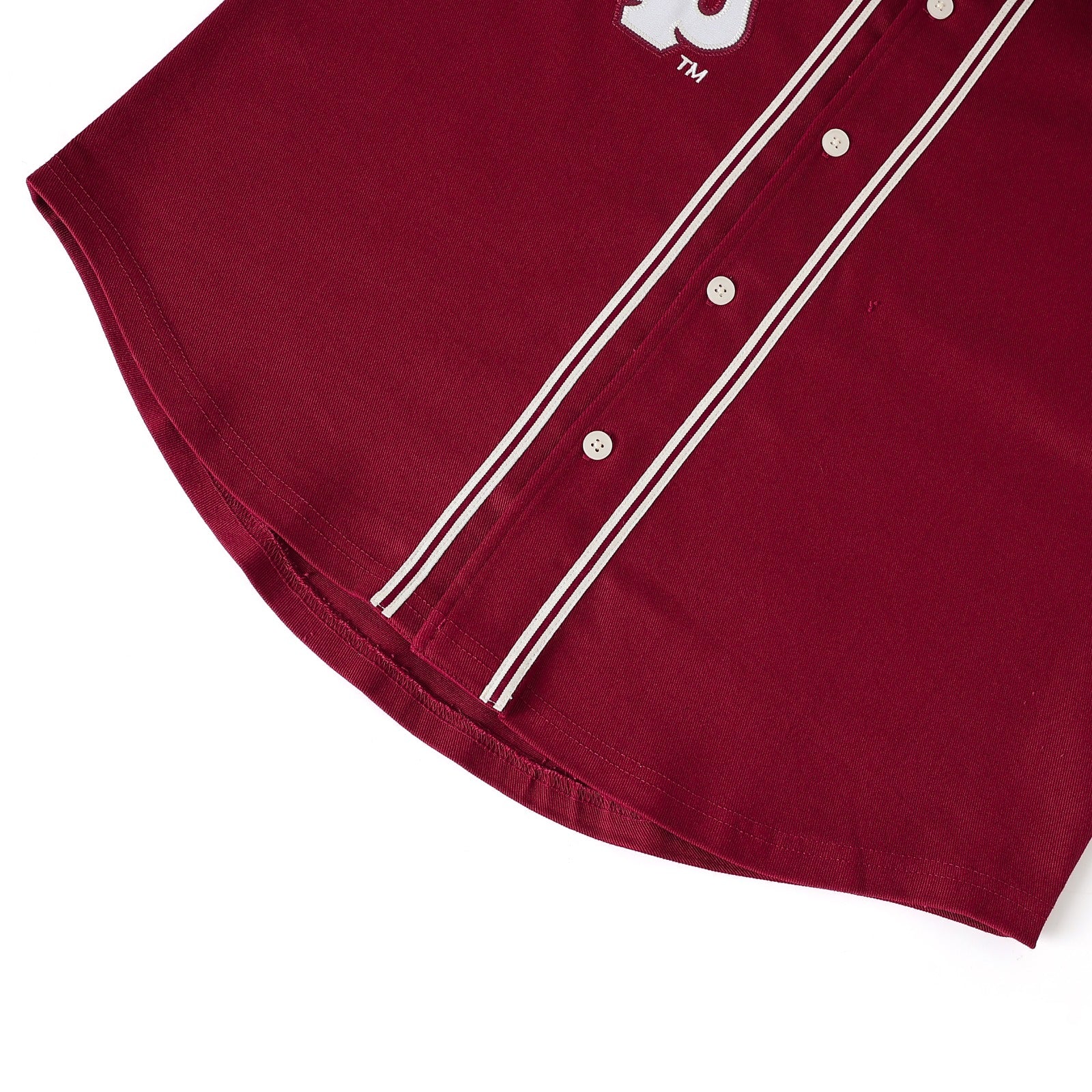 Kappa Crimson Button Up Baseball Jersey