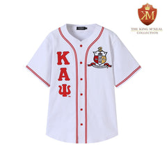 Kappa White Button Up Baseball Jersey