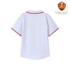 Kappa White Button Up Baseball Jersey