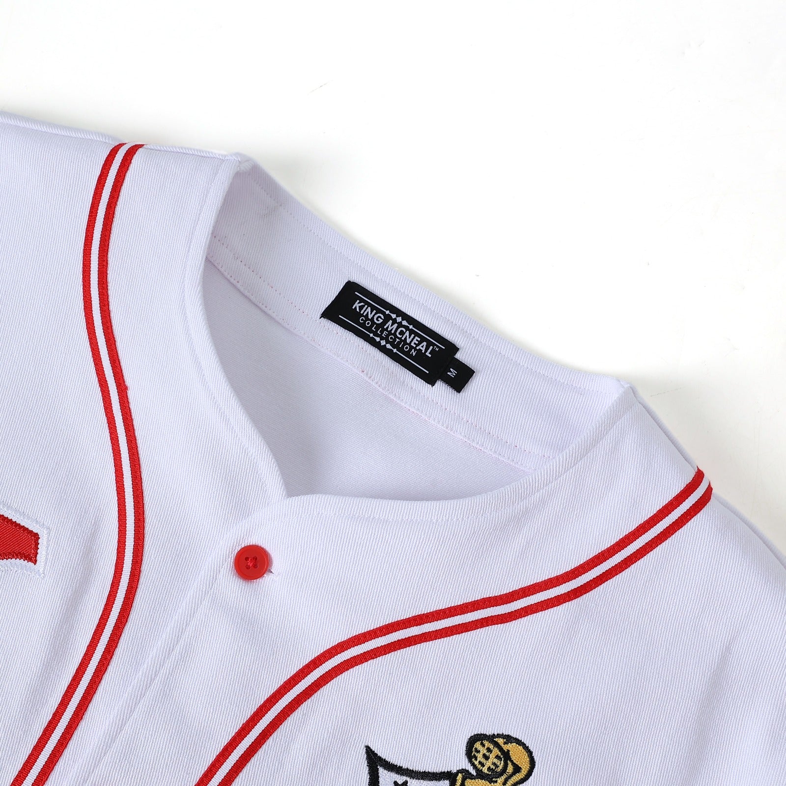 Kappa White Button Up Baseball Jersey