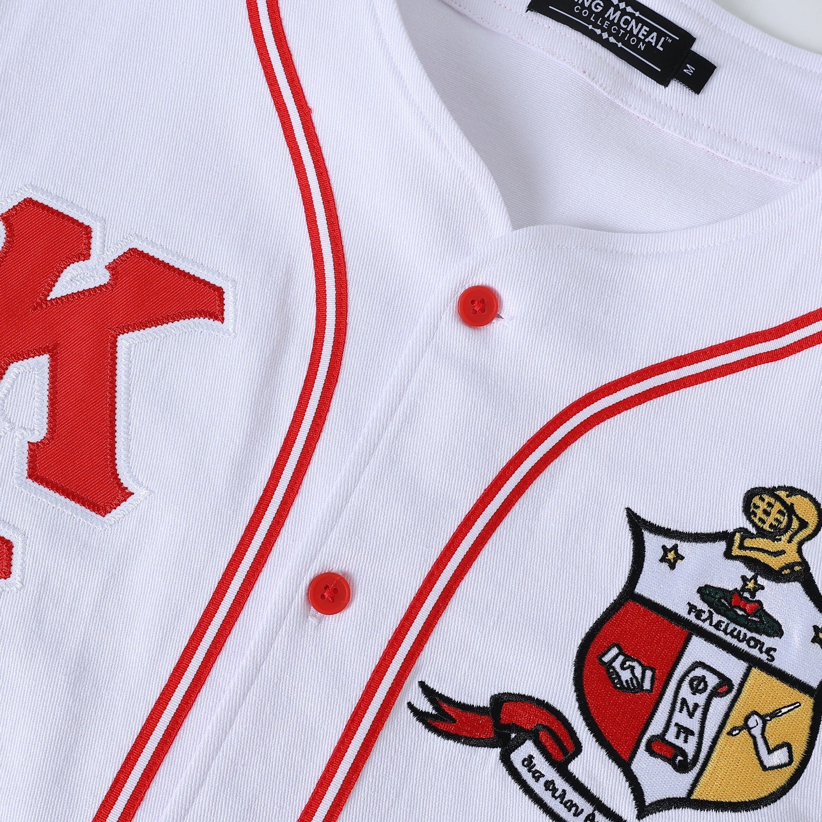 Kappa White Button Up Baseball Jersey