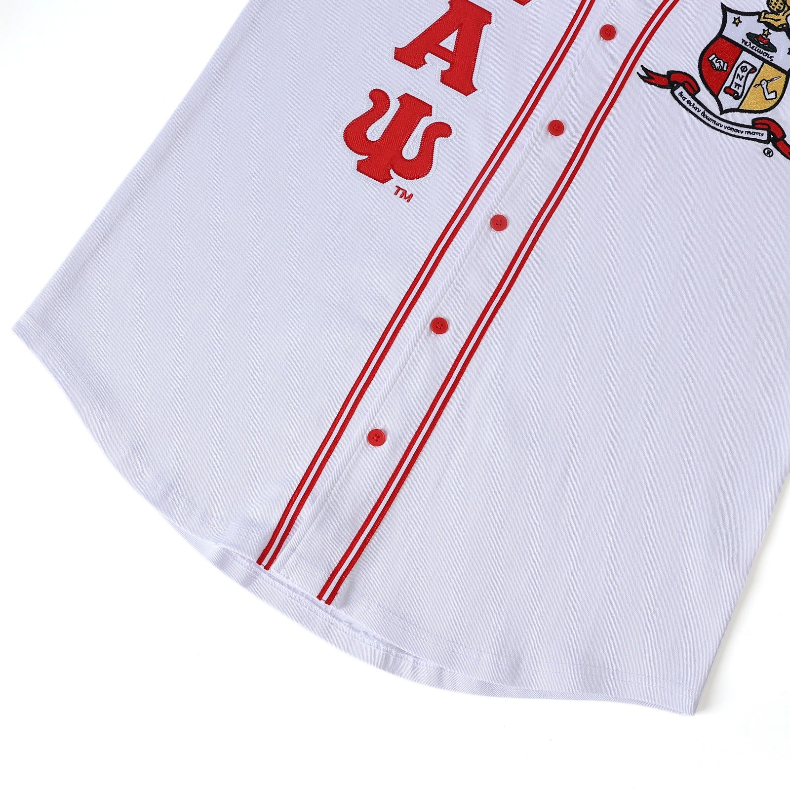 Kappa White Button Up Baseball Jersey
