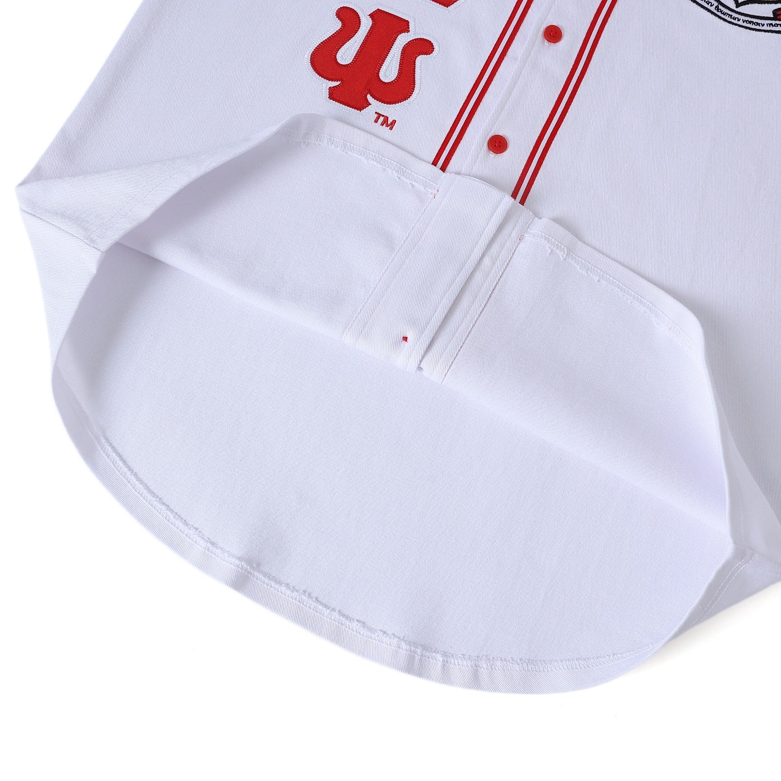 Kappa White Button Up Baseball Jersey