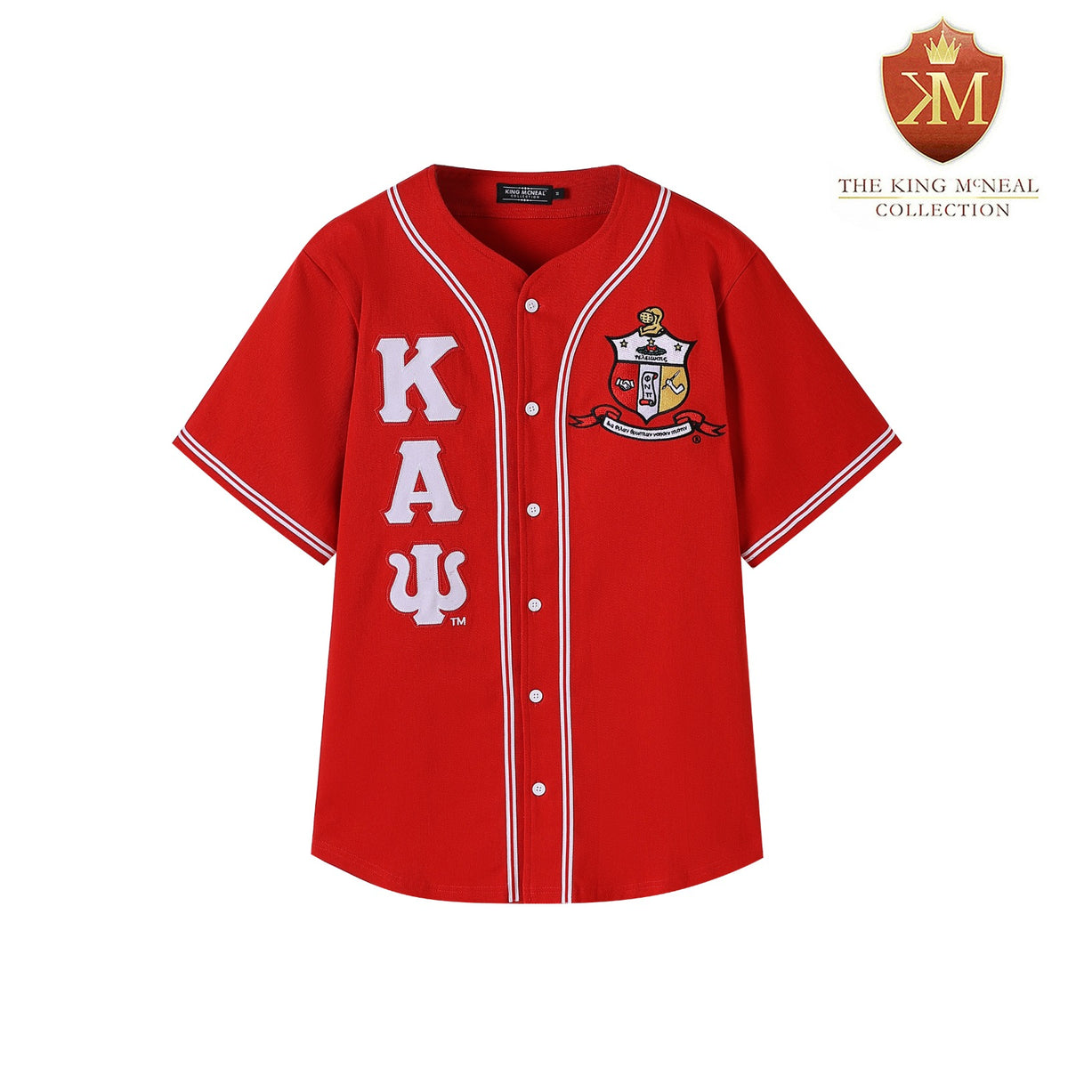 Kappa Red Button Up Baseball Jersey